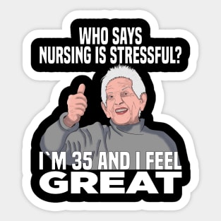 Nursing Staff Care For The Elderly Sticker